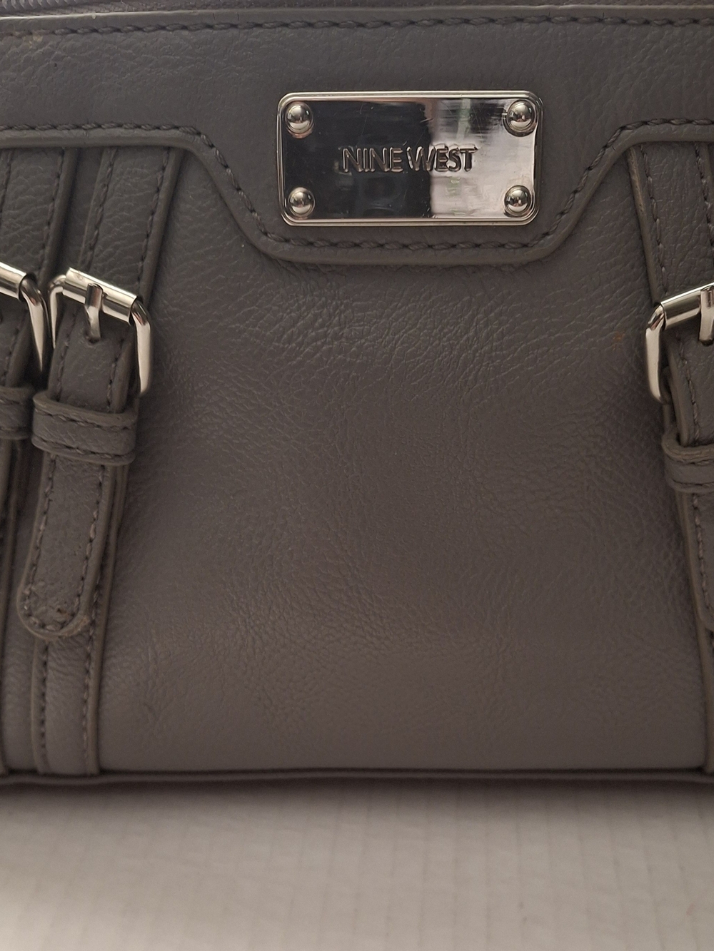 Nine West Gray Ladies Crossbody Sleek Everyday Handbag